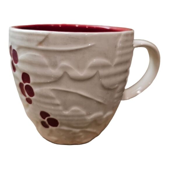 STARBUCKS 2010 Holly Berry Mug - 4" x 4" - Picture 1 of 5